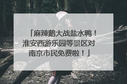 麻辣鹅大战盐水鸭！淮安西游乐园等景区对南京市民免费啦！