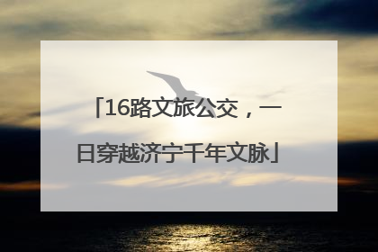 16路文旅公交，一日穿越济宁千年文脉