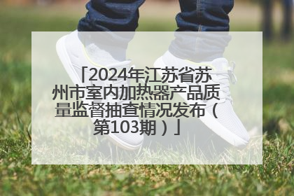 2024年江苏省苏州市室内加热器产品质量监督抽查情况发布（第103期）