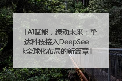 AI赋能，绿动未来：挚达科技接入DeepSeek全球化布局的新篇章
