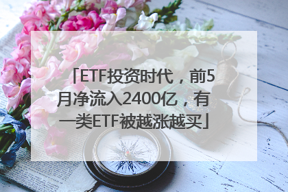 ETF投资时代，前5月净流入2400亿，有一类ETF被越涨越买