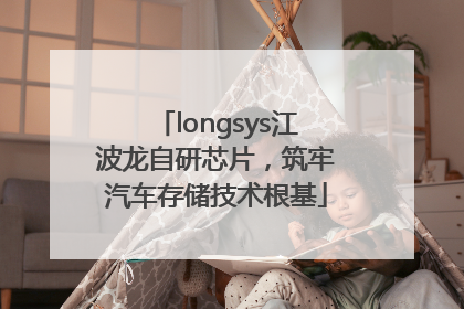 longsys江波龙自研芯片，筑牢汽车存储技术根基